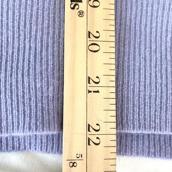 Lord & Taylor 2-Ply Cashmere Sweater Turtleneck LS Light Violet Classic Medium - Picture 9 of 9